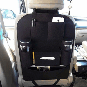 Organizador de Respaldo para Asiento de Auto con Mesa Plegable y Bolsillos