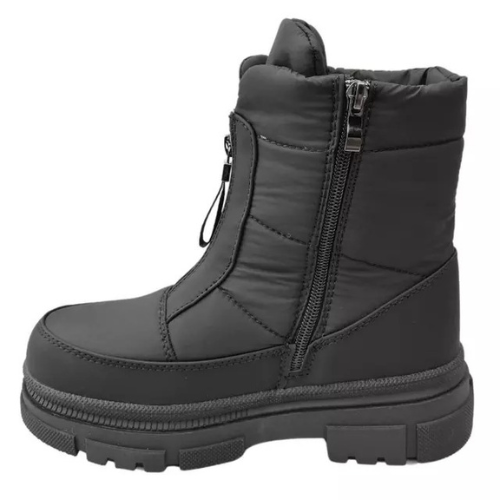 Botas Mujer Impermeables con Chiporro Negro Plataforma