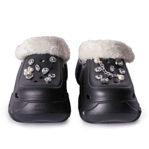 Crocs Mujer Plataforma Negro